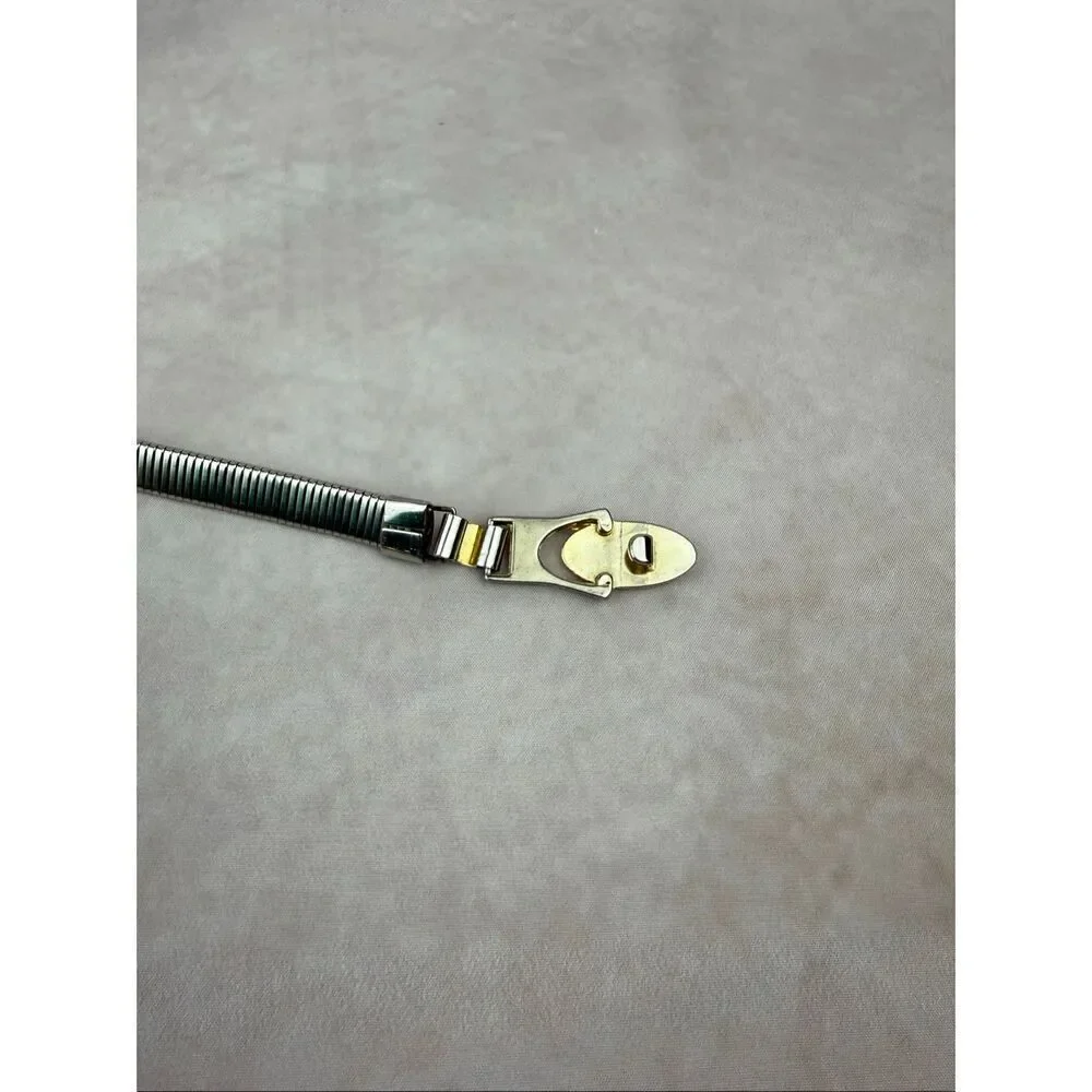 Vintage Gold and Silver Tone Stretch Belt 27-31” Waist